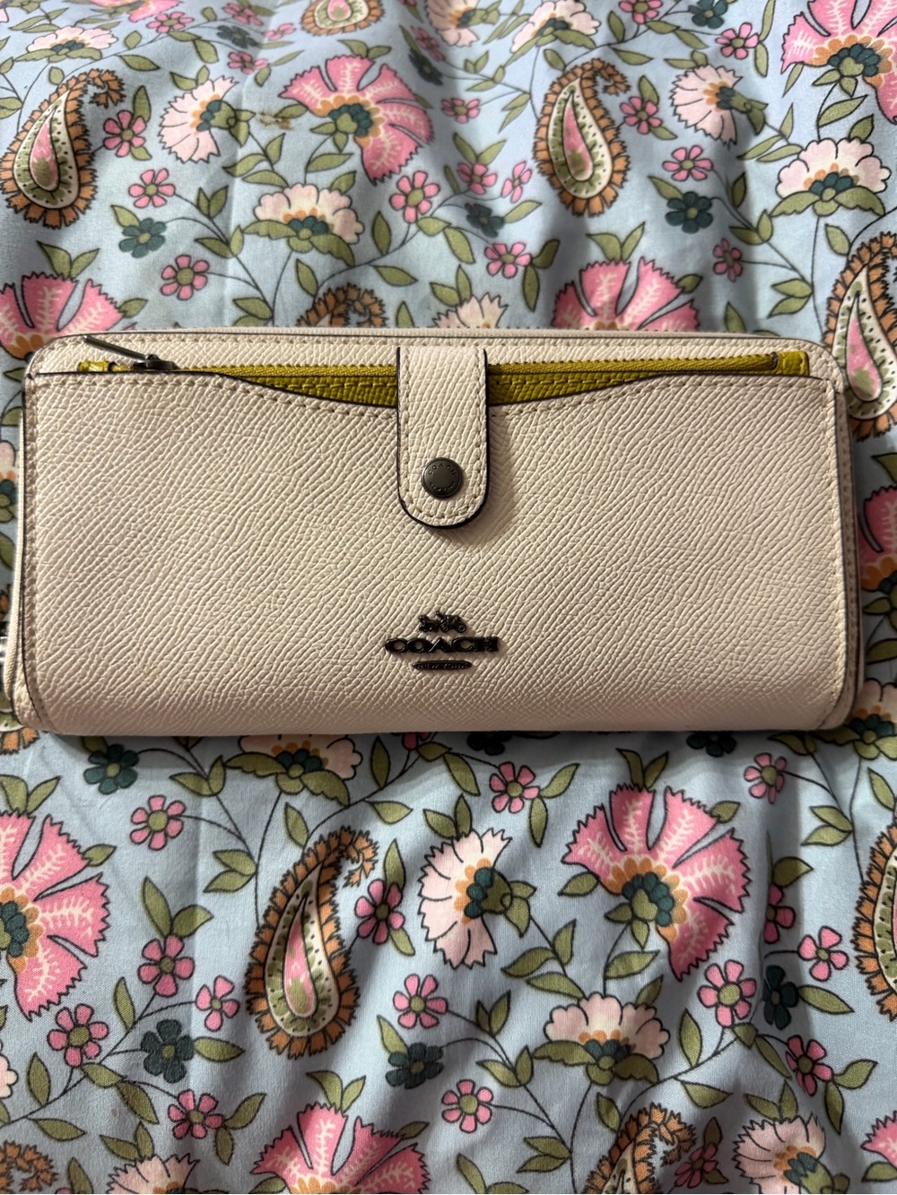 Coach Colorblock Multifunction Leather Wallet